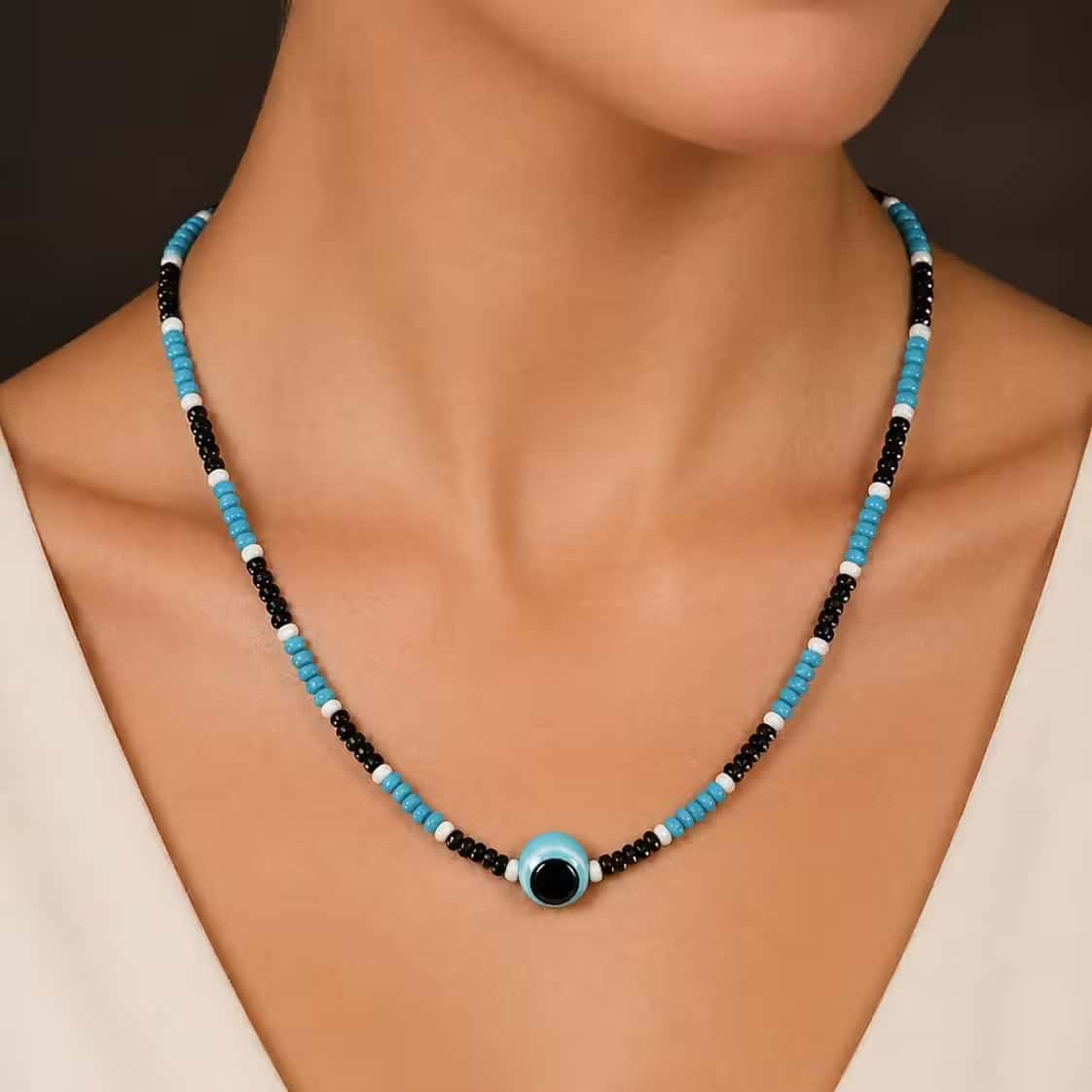 Choker Protección Celeste - fotografía de producto