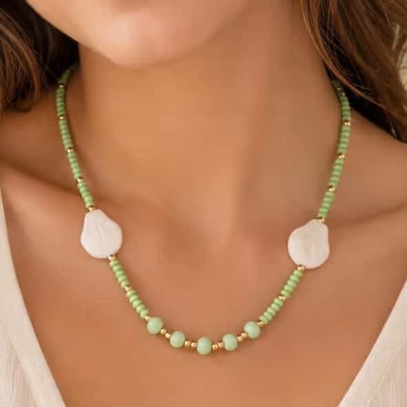 Choker Jardín Nácar - fotografía de producto