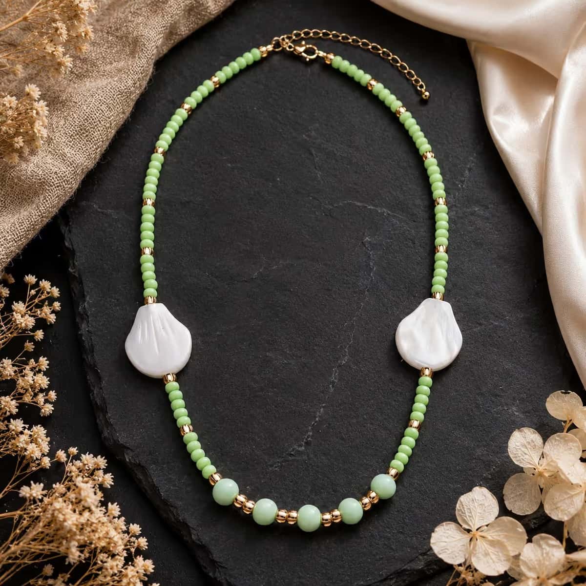 Choker Jardín Nácar - fotografía de producto