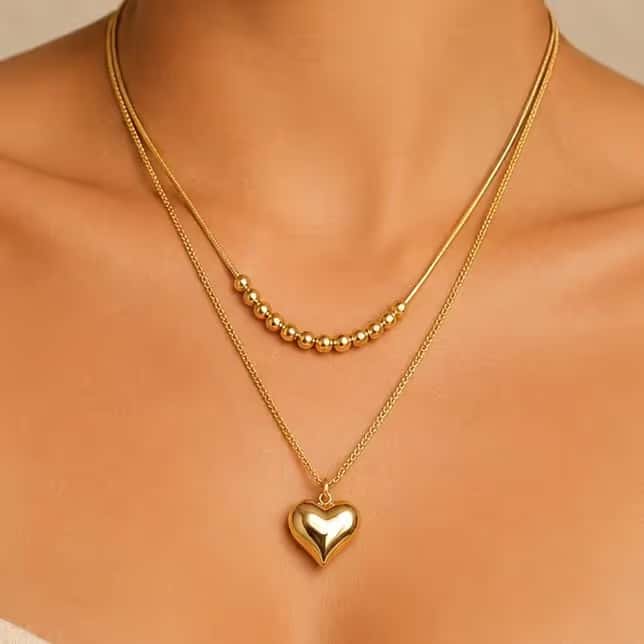 Collar Órbitas del Corazón - fotografía de producto