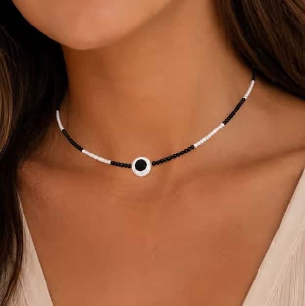 Choker Ajedrez - fotografía de producto