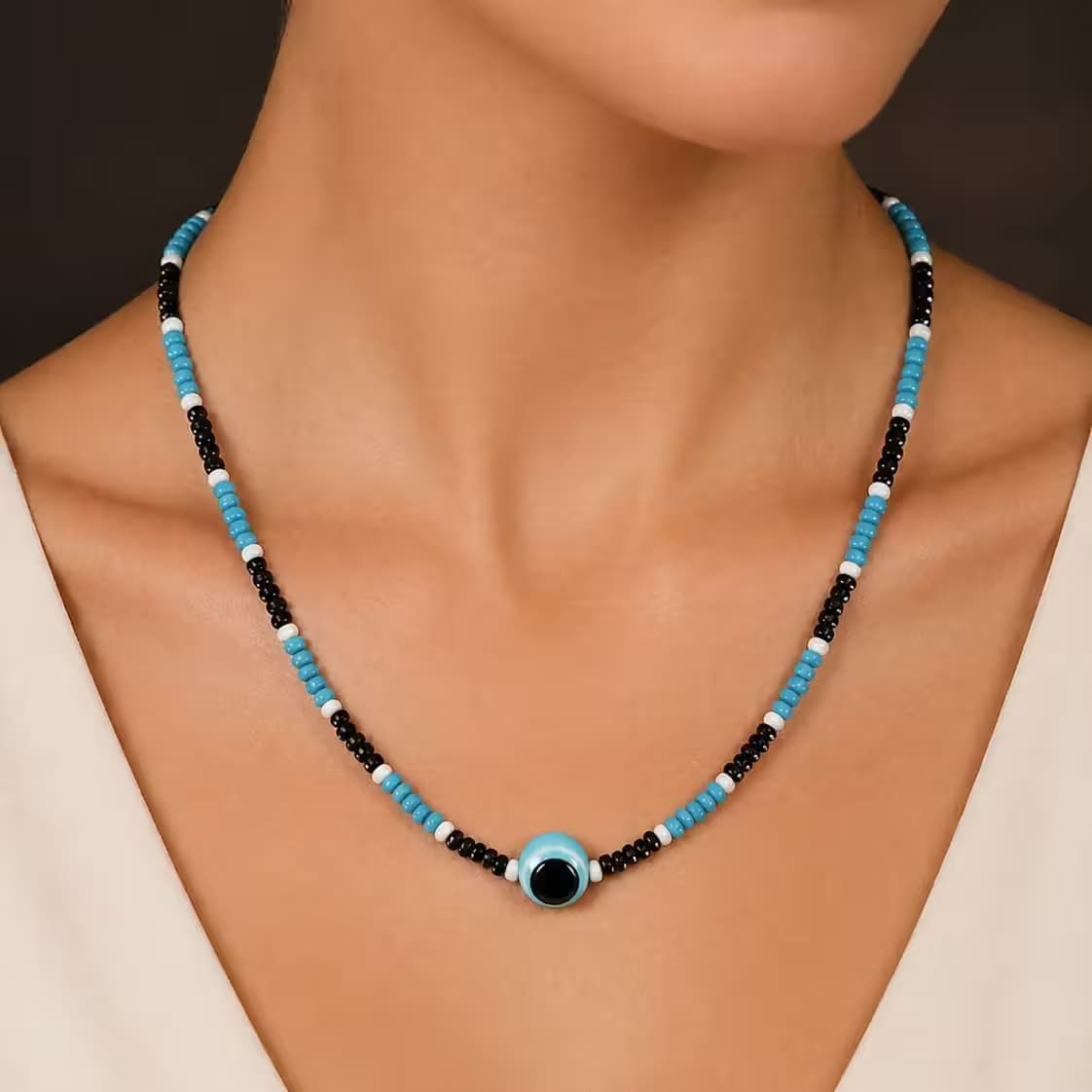 Choker Protección Celeste - fotografía de producto