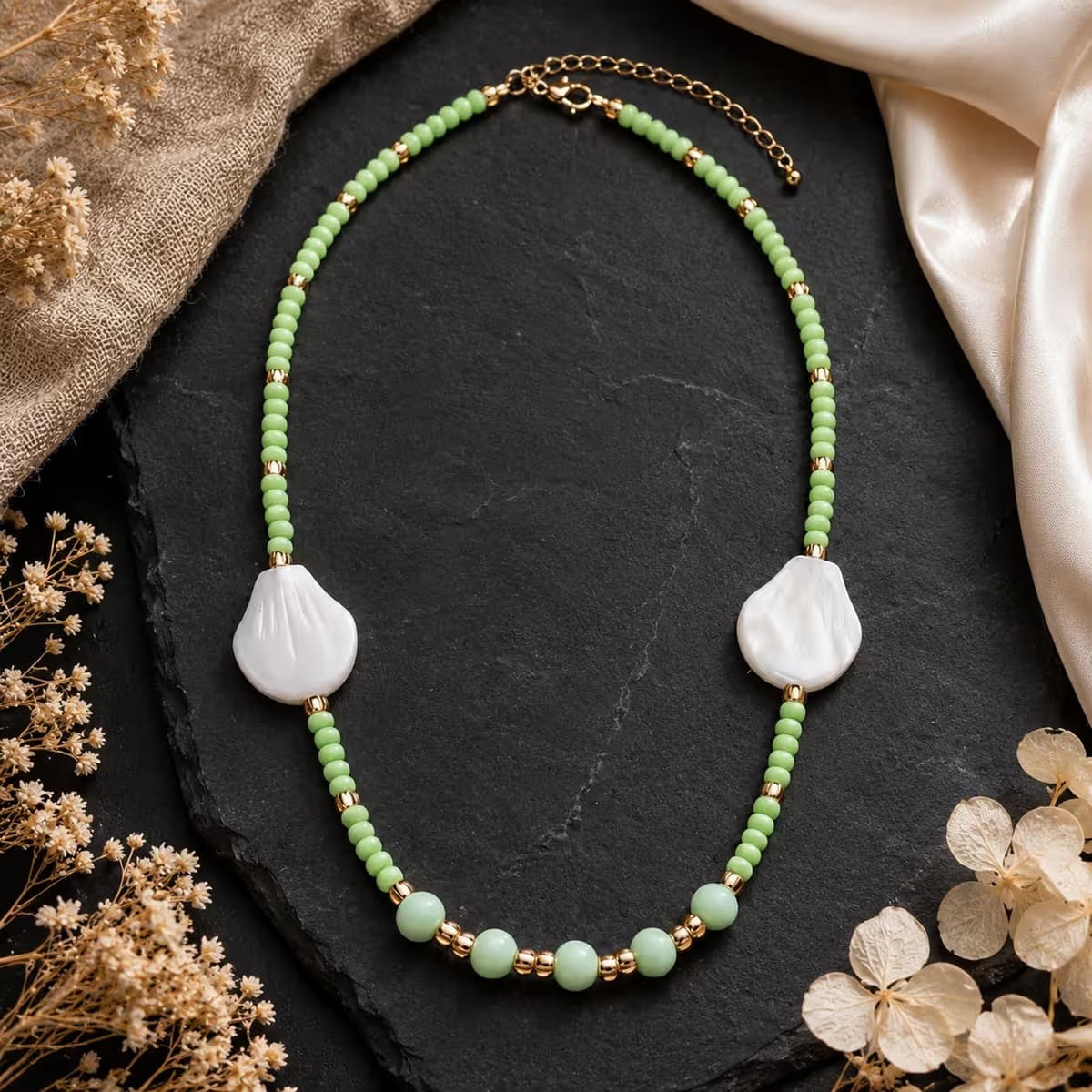 Choker Jardín Nácar - fotografía de producto