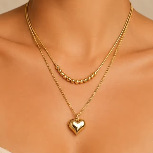 Collar Órbitas del Corazón - fotografía de producto