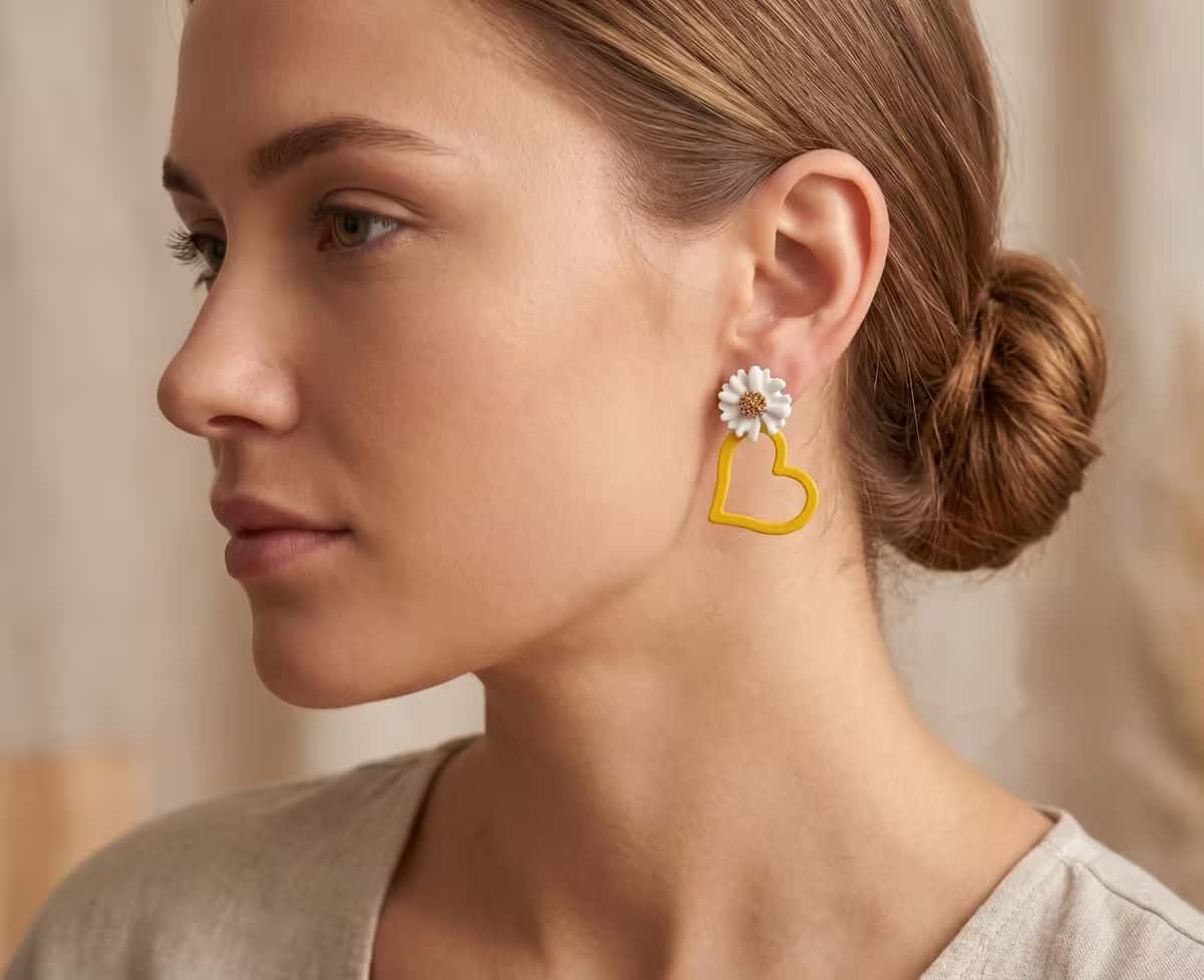 Aretes Latidos Opuestos - fotografía de producto