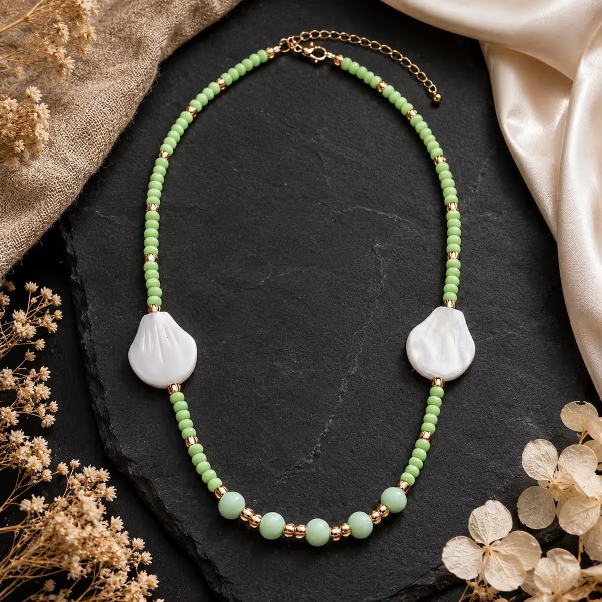 Choker Jardín Nácar - fotografía de producto